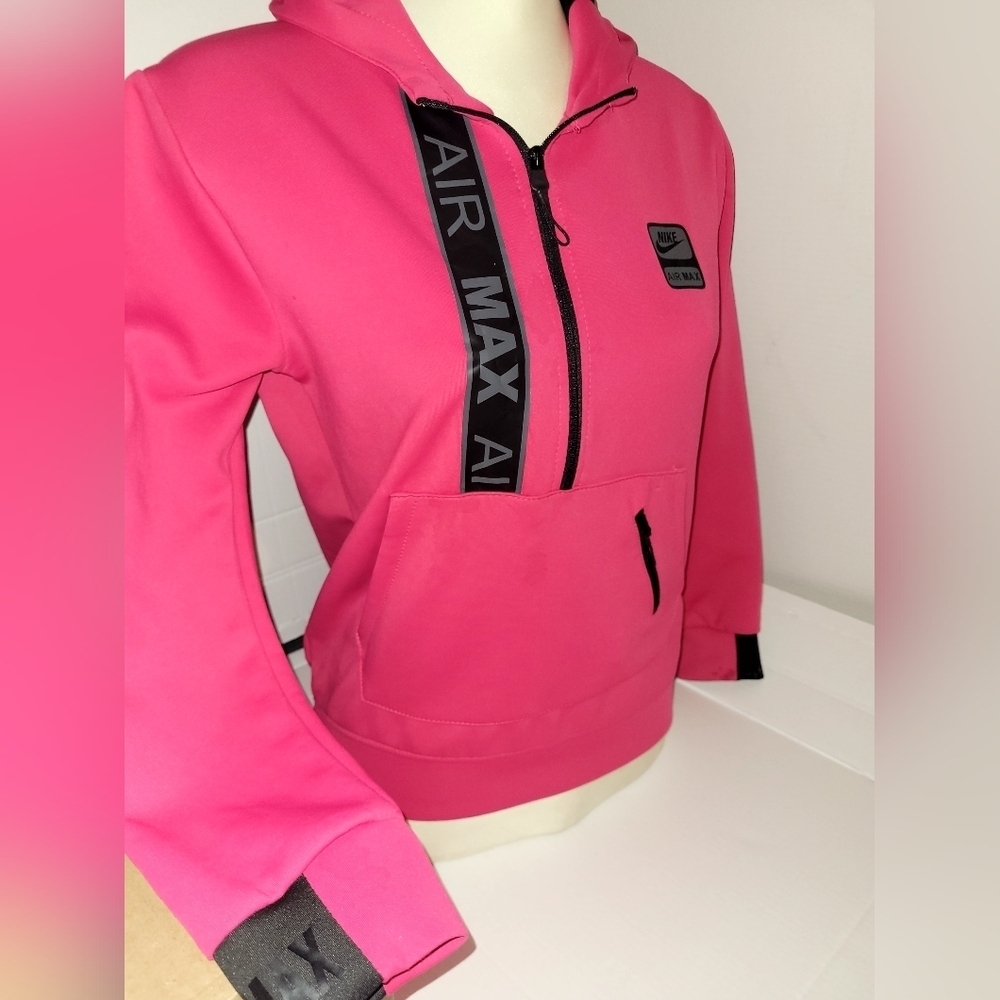 New NIKE Pink Air Max Jacket Size XS missing drawstring from hood